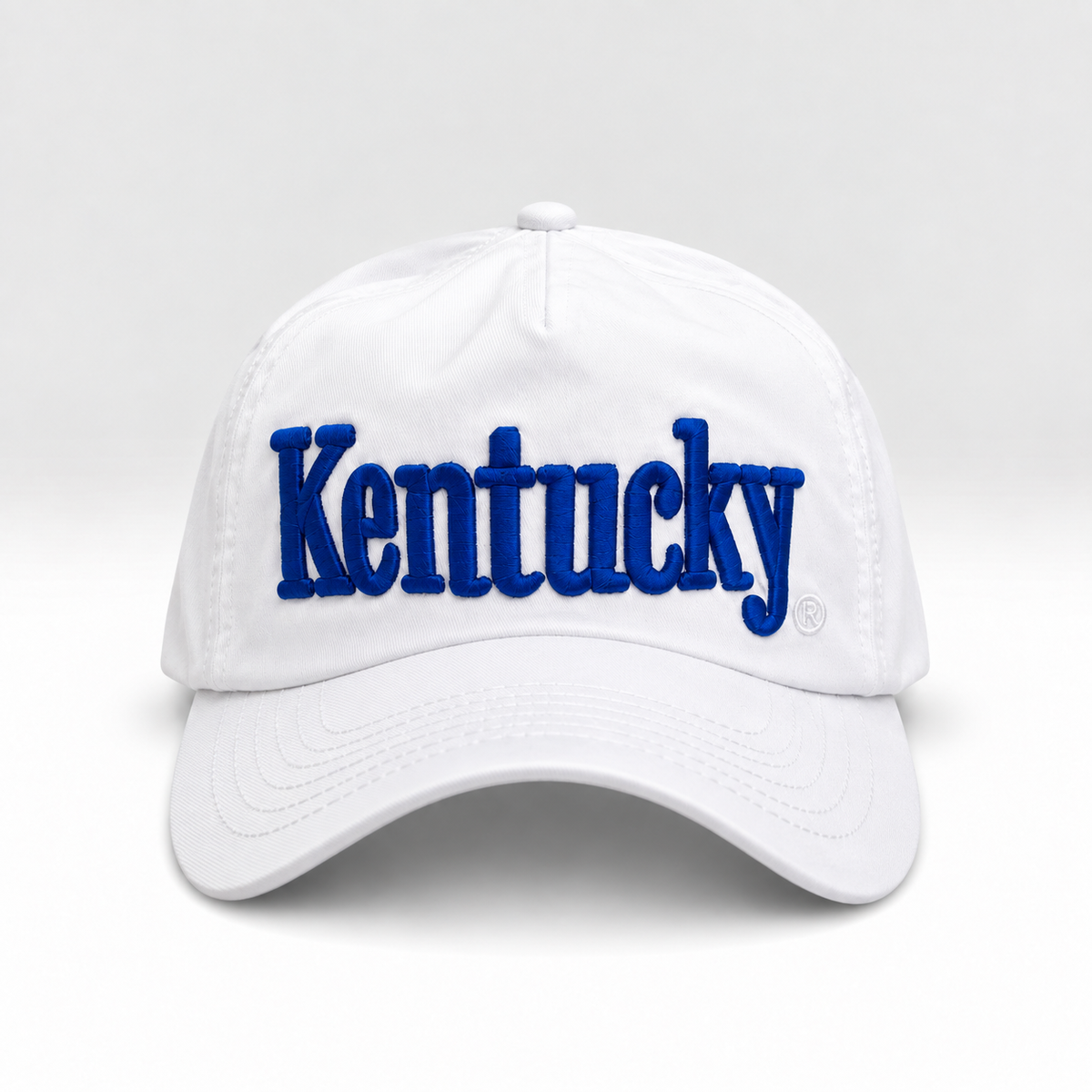 The White Kentucky Dad Hat