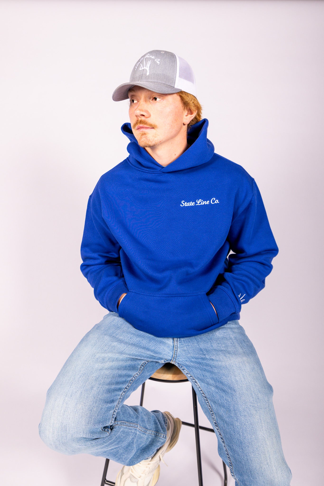 The Script Hoodie - Blue