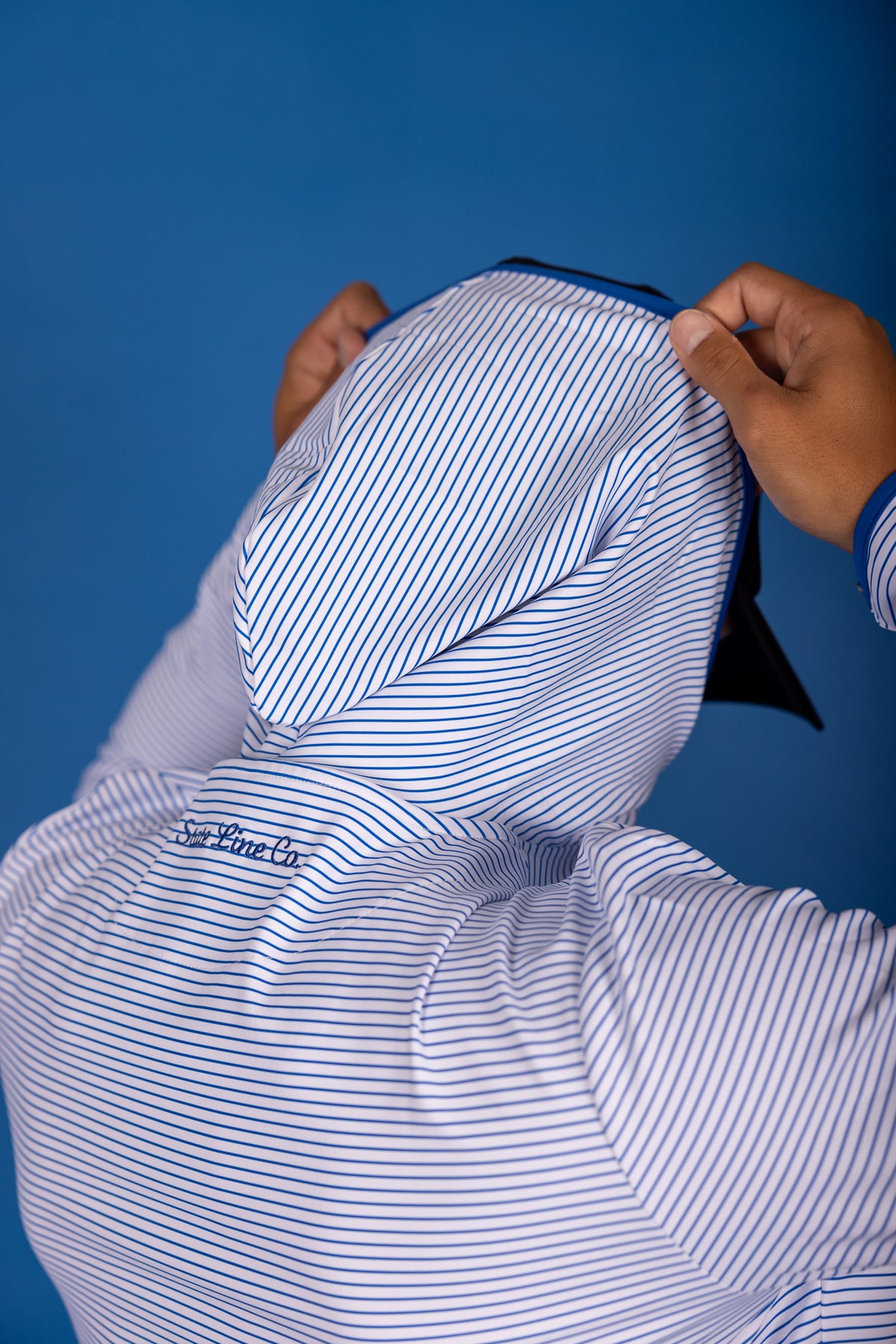 The Striped Hoodie - White