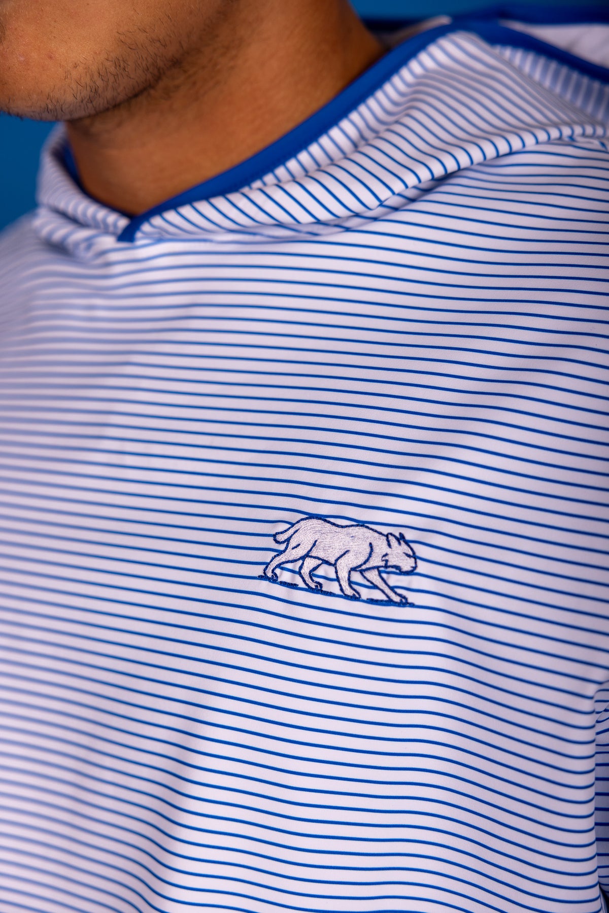 The Striped Hoodie - White