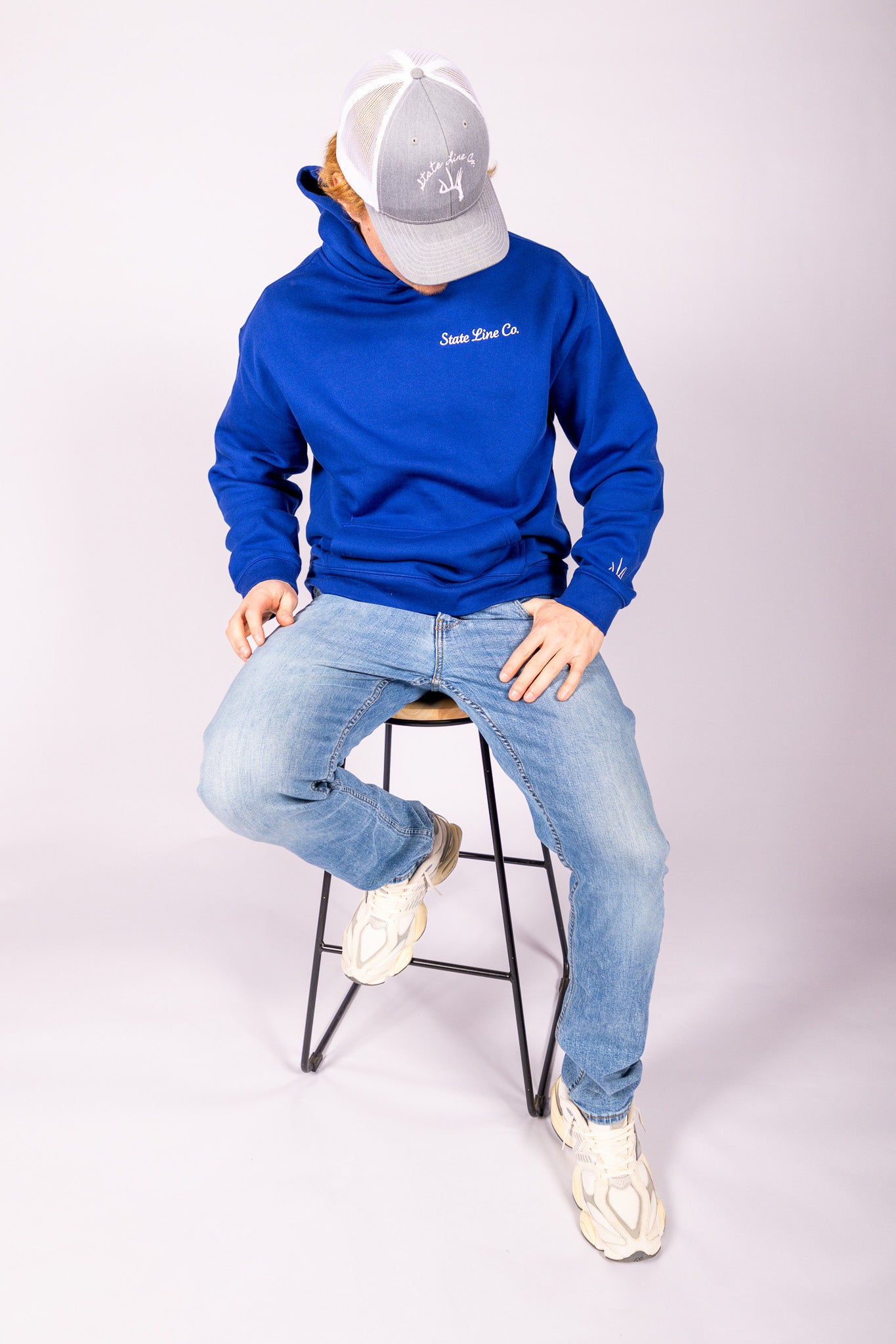 The Script Hoodie - Blue